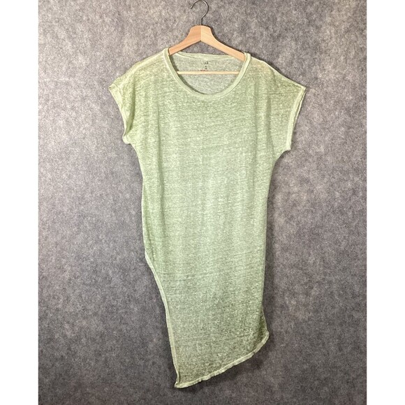 Johnny Was Small Paul & Greta Asymmetrical Hem 100% Linen Tunic Flowy Boho Chic - Picture 2 of 11